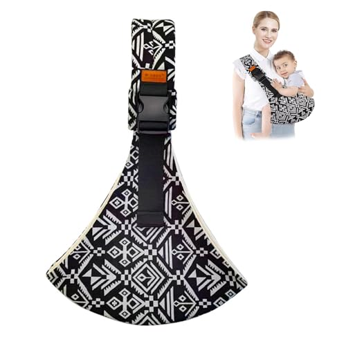 Baby Sling Carrier,Toddler Carrier, 2024 New Baby Carrier Newborn to Toddler,Portable Lightweight Non-Slip Hip Seat Carrier 10-30lbs(Black Sailboat)