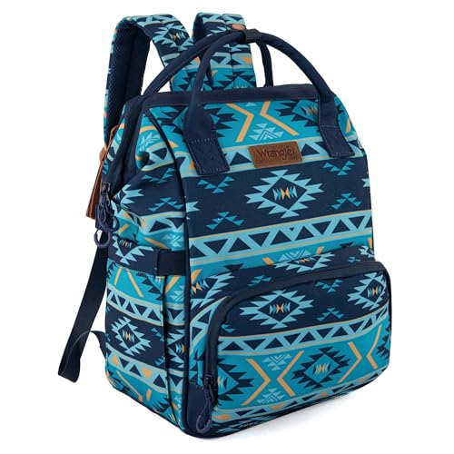 Montana West x Wrangler Aztec Baby Bag Backpack for Women Casual Daypack Travel Bags with Side Bottle Pockets