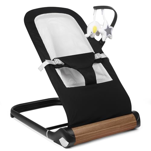 Baby Bouncer Chair – Comfortable Support for Your Little One’s Blissful Moments (Net, Black)