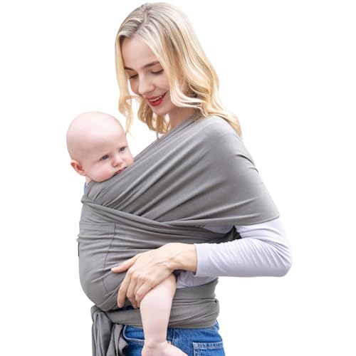 KIDIRA Baby Wraps Carrier Newborn to Toddler – Baby Sling Hands-Free Baby Carrier Wrap – Infant Carrier wrap – Adjustable Baby Slings Carrier for Newborn 7 to 35 lbs