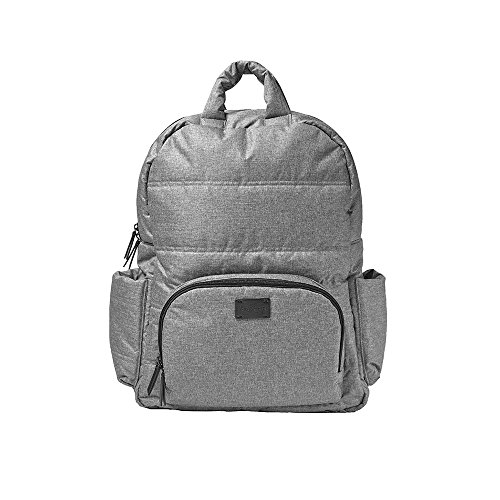 7AM Voyage Diaper Bag Backpack – Unisex Multifunctional Waterproof Travel Bag, Large Capacity Carry on Backpack with Padded Shoulder Straps, Newborn Essentials Backpack for Traveling | (Heather Grey)