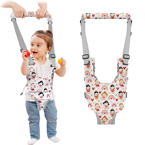 Watolt Baby Walking Harness – Handheld Kids Walker Helper – Toddler Infant Walker Harness Assistant Belt – Child Baby Walk Learning Help Support Assist Trainer Tool – for 7-24 Month Old (Princess)